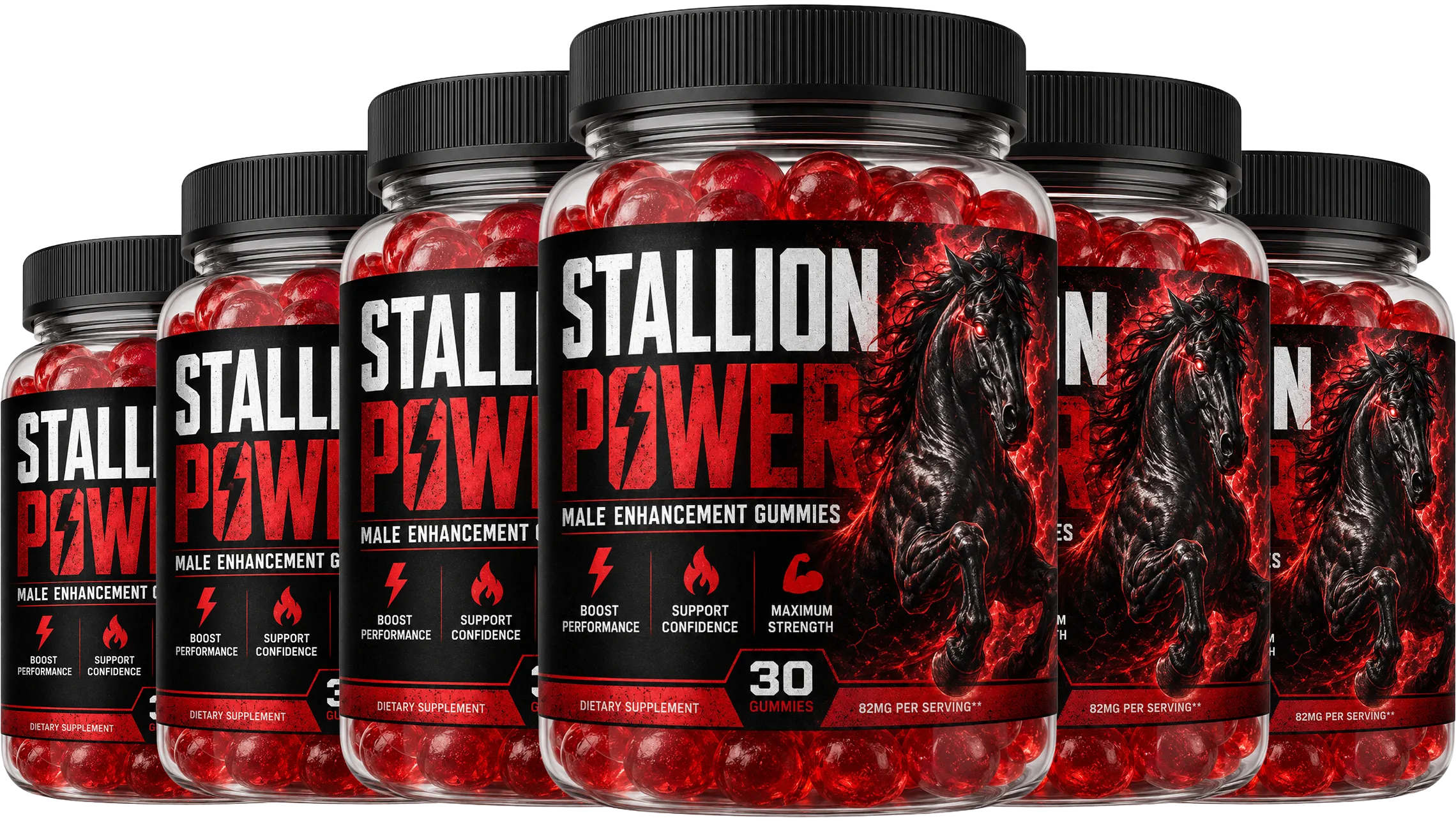Six bottles of Stallion Power